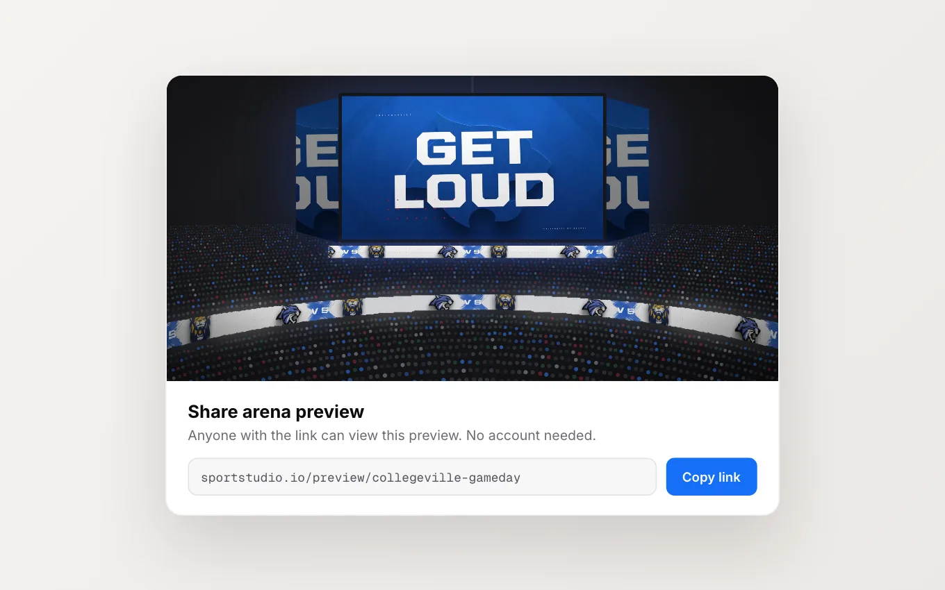 See it from any seat.